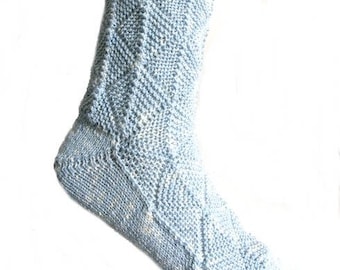 Fairytale socks Light Blue, size EU 42 - 43/UK 10/US 12