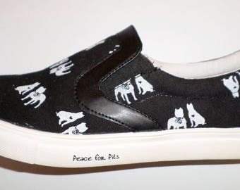 American Pit Bull Terrier Slip on Tennis Shoes.