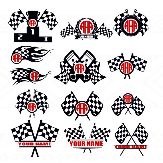 Download Race Flag Racing car check patternrace Svg Cuttable