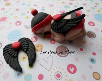 polymer clay baby mixed Angel.