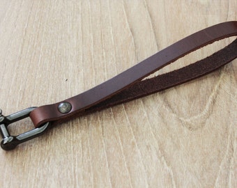 Leather Key Chain Bracelet Keychain Wrist Leather Bracelet Wrist strap Key Holder Leather Keychain Leather keyfob (MC-37)