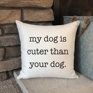 dog saying throw pillows