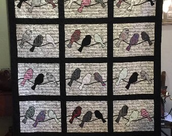 Birds on a Line Quilt Pattern