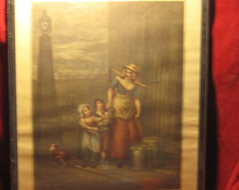 Cries of London Print Milk Below Maids