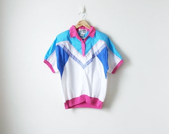 80s colorblock shirt