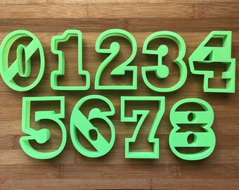 4" Number Cookie Cutters. Number One Cookie. 3D Printed. Number Cookies. Birthday Cookies. Girl Birthday Cookie Cutter. Baking Gifts.