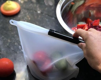 Reusable Silicone Food Fresh Pouch - Preserve Food In Our Plastic-Free, Bpa-Free, Food Safe Silicone Pouches