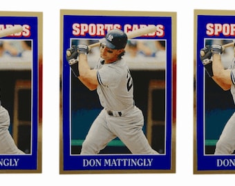 5 - 1992 Sports Cards #56 Don Mattingly Baseball Card Lot New York Yankees