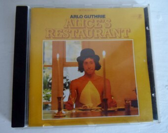 Vintage Arlo Guthrie CD - Alice's restaurant - made in Germany - vintage music lp cd dad present
