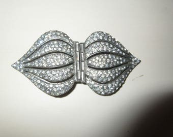 ANTIQUE RHINESTONE SHOE Clips