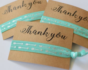 Thank You Hair Tie Favor / Wedding Party Favors / Wedding Thank You Favors / Hair Tie Favors /Thank You Gifts / Wedding Party