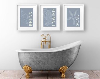 Bathroom wall art | Etsy