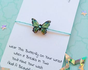 Butterfly Bracelet, Butterfly Wish Bracelet