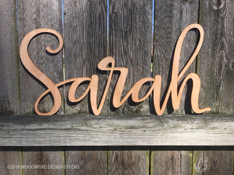 Wood Name Sign Custom Wood Name Sign Baby Name Sign Wood