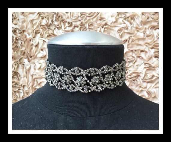 Black Rhinestone Choker #C103