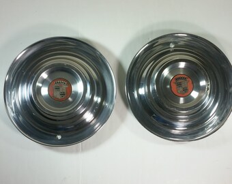 1954 55 Cadillac de Ville Series 62 Fleetwood 15" OEM Wheel Cover Hubcaps Two