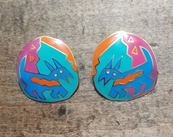 Oversized Barking Dogs Earrings