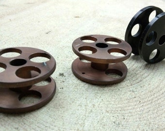 vintage aluminum bobbin 50 millimeter