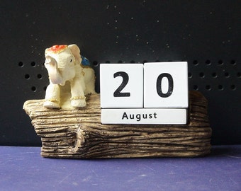 Elephant calendar Etsy