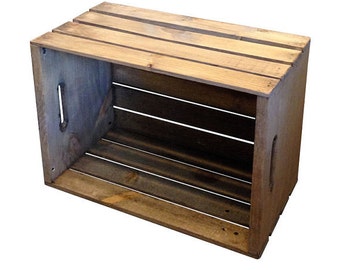 Rustic Storage Crate - Wooden Crate for Building Shelving