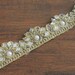 1 Yard Antique Gold Look Fabric Trim-Cut Work Embroidered Trim with mirrors-Sari Border-Sari Fabric Trim-Silk Ribbon-Art Quilt Fabric-India