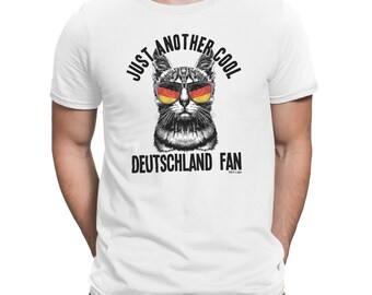 Mens T-Shirt Another Cool DEUTSCHLAND Germany Fan Cat FOOTBALL World Cup 2018 Funny