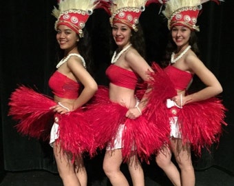Tahitian & Cook Islands Headpiece, Perfect For Soloist, Dancers Of All Ages! Choose Your Color!