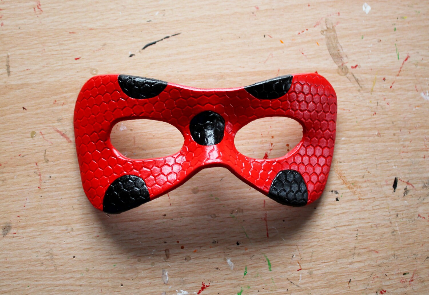 ladybird leather mask madetoorder
