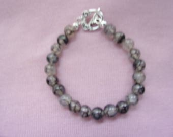 Dragon vein agate bracelet