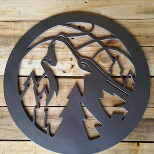 Minnesota Timberwolves Sign Man Cave Art MDF Board Cut Out Logo With Faux Metal Finish On Rustic Pallet Wood