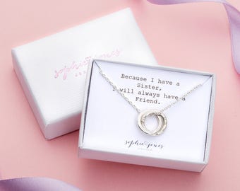 Sisters necklace - sister gift - sister necklace - sister jewellery - sister birthday gift - special sister