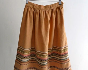The Vintage Folk Wool Skirt