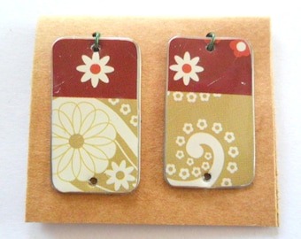 Upcycled Contemporary Decorative Tin Earring Findings