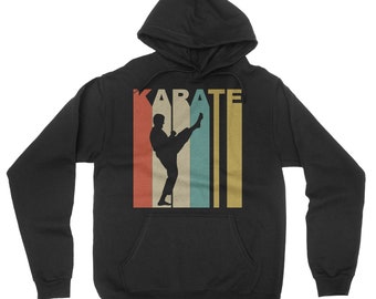 Retro 1970's Style Karate Martial Arts Sports Hoodie