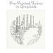 GREYSCALE pre-printed fabric for embroidery, forest embroidery, fantasy embroidery by StudioMME