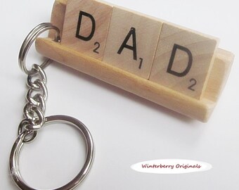 DAD Scrabble Keychain