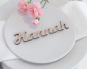 Wooden Wedding Place Name, Wooden Wedding Place Setting, Wedding Place Setting, Name Place Setting, Wedding Place Cards