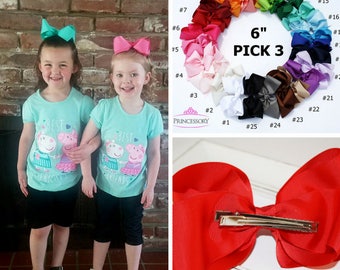 Hair Bows, Baby Girl Hair Bows, Big Bow, Big Hair Bows, Large Hair Bow, Baby Hair Bow, french barrette, french clip, Oversize Bow, B601