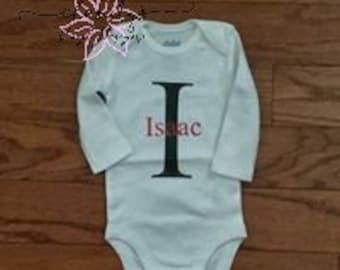Monogrammed Onesie