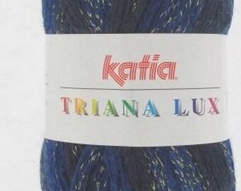 KATIA TRIANA LUX 100gr //48 gold and blue wool