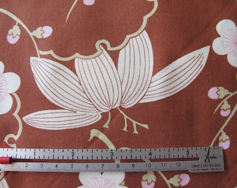 SALE - Midwest Modern - Trailing Cherry - by Amy Butler - Brown - 1 Yard - 6.95 Dollars