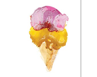 Ice Cream - A3 Art Print | Made in Australia
