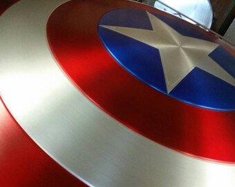 Captain America Shield Aluminum Metal Classic Painted