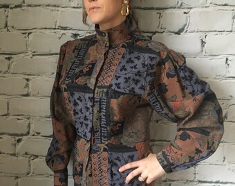 SALE ITEM Vintage Abstract 80's Shirt