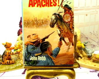 Cry Apache Catsfoot Cowboy Stories 1960s Vintage Hardback with Dust Wrapper Boys Book by John Robb First Edition