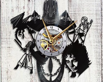 Lord of the Rings Clock Hobbit Vinyl Clock