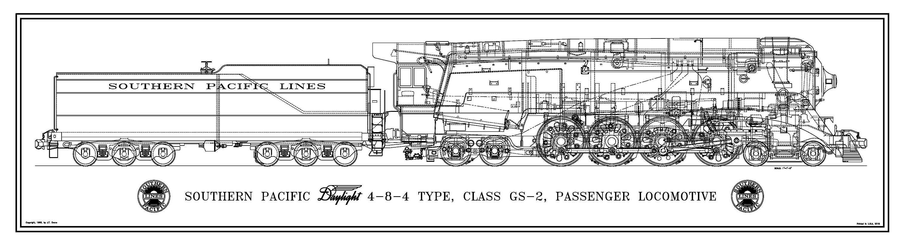 Southern Pacific Daylight GS-2 4-8-4 Type