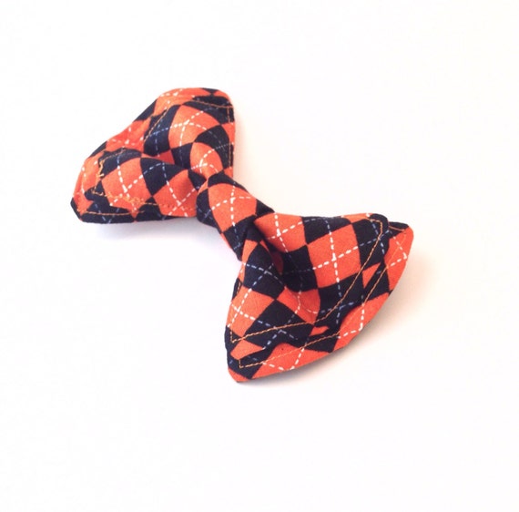 Boys Bow Tie Halloween Orange Argyle Bow Tie Bow Ties