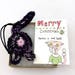 Cat Gift with Card, Cat Art Card, Christmas Ornament, Cat Lover Gift, Cat Lady, Cat Gift, Cat Christmas, Cat Humor