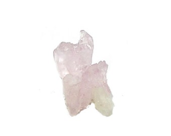 Rose Pink Quartz Crystal Cluster, Natural Terminated crystals, Thumbnail Mineral Specimen from an estate gemstone collection